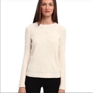 Theory Cream Crew Neck Sweater